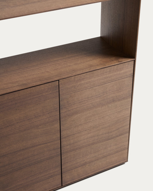 Étagère Visala en placage de noyer 90 x 209 cm FSC Mix Credit