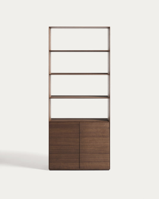 Étagère Visala en placage de noyer 90 x 209 cm FSC Mix Credit