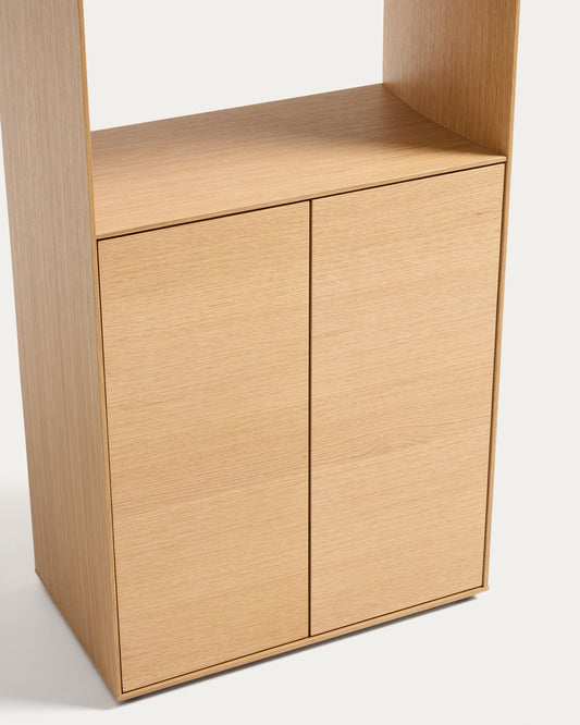 Étagère Visala en placage de chêne 60 x 209 cm FSC Mix Credit