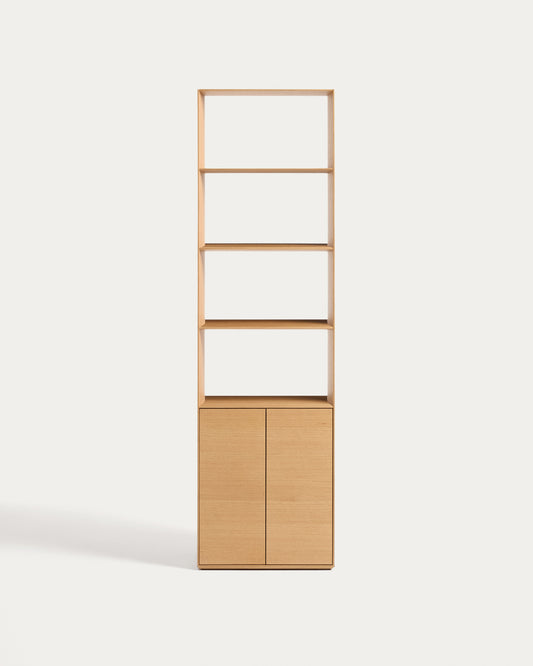 Étagère Visala en placage de chêne 60 x 209 cm FSC Mix Credit