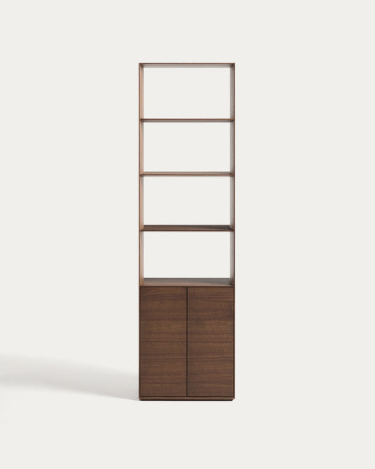 Étagère Visala en placage de noyer 60 x 209 cm FSC Mix Credit