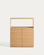 Étagère Visala en placage de chêne 90 x 106 cm FSC Mix Credit
