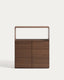 Étagère Visala en placage de noyer 90 x 106 cm FSC Mix Credit