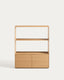 Étagère Visala avec 1 étagère visible en placage de chêne 90 x 106 cm FSC Mix Credit