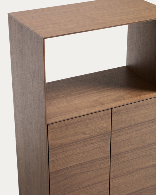 Étagère Visala en placage de noyer 60 x 106 cm FSC Mix Credit