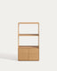 Étagère Visala avec 1 étagère visible en placage de chêne 60 x 106 cm FSC Mix Credit