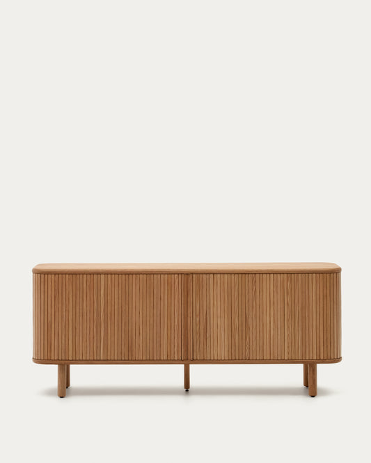 Buffet Mailen 2 portes en placage de frêne avec finition naturelle 180 x 75 cm