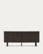 Buffet Mailen 2 portes en placage de frêne avec finition foncée 180 x 75 cm