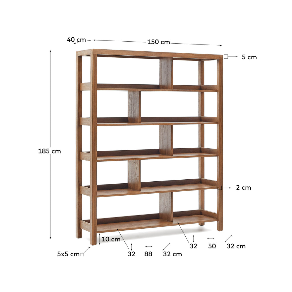 Étagère Sashi en bois de teck 150 x 185 cm