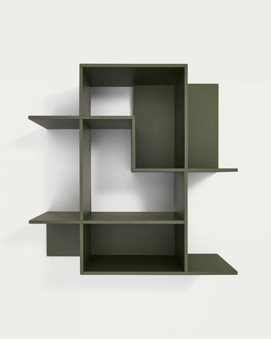 Étagère modulable Ina en MDF laqué vert 80 x 80 cm FSC 100%