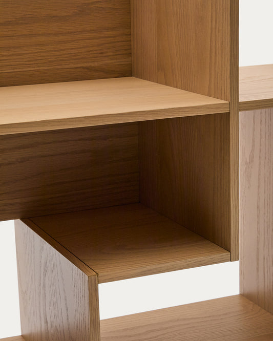 Étagère modulable Ina en placage de chêne finition ton naturel 80 x 80 cm FSC 100%