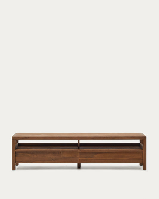 Meuble TV Sashi en bois de teck 200 x 40 cm