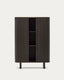 Buffet haut Mailen 2 portes en placage de frêne avec finition foncée 110 x 160 cm