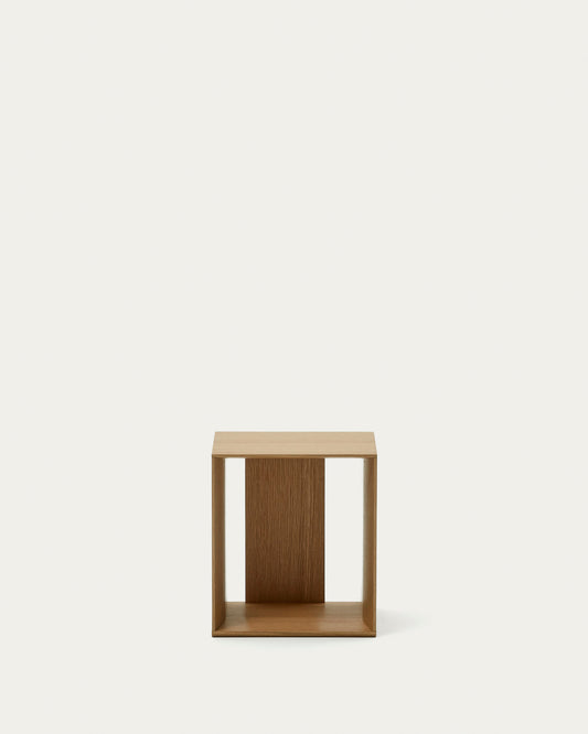 Module étagère petit format Litto en placage de chêne 34 x 38 cm