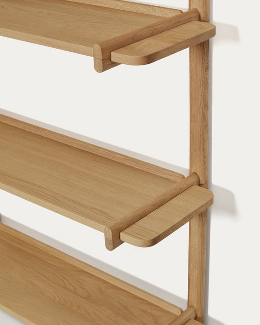 Étagère modulable Sitra 6 étagères en bois de chêne finition naturelle 90cm FSC Mix Credit