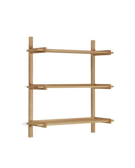 Étagère modulable Sitra 3 étagères en bois de chêne finition naturelle 90cm FSC Mix Credit