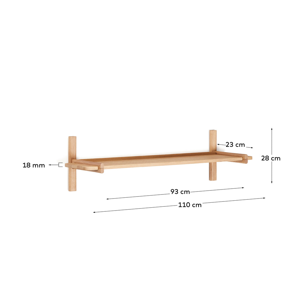 Étagère modulable Sitra 1 étagère en bois de chêne finition naturelle 110cm FSC Mix Credit