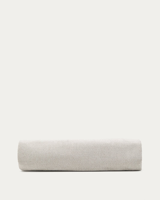 Housse pour tête de lit Valma en chenille perle pour lit jusqu’à 90 cm