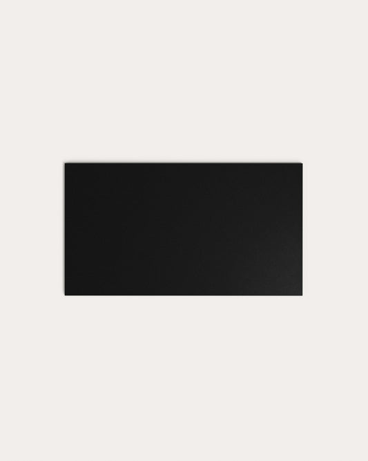 Plateau de table Argo en verre noir mat 180 x 100 cm