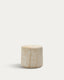 Table d'appoint Drasi en ciment avec finition effet travertin Ø 46 cm