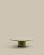 Table basse Albanella en ciment avec finition vert brillant Ø 110 cm