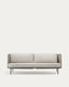 Canapé 3 places d’extérieur Sedalis en aluminium et corde taupe 210 cm