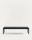 Table basse Sorells en aluminium gris 63 x 144,6 cm