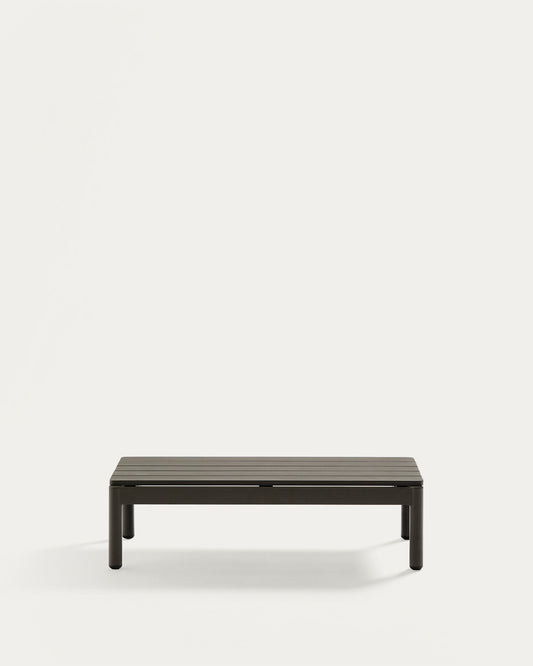 Table basse Sorells en aluminium vert 52,4 x 91 cm