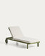 Bain de soleil Kionia en aluminium vert.