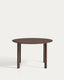 Table ronde Erice en aluminium et verre trempé marron Ø120 cm