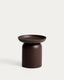 Table auxiliaire Arcola en aluminium marron Ø 45 cm