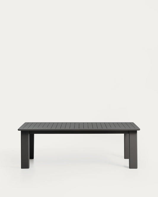 Table extensible Livorno en aluminium graphite 233(350) x 100 cm
