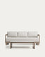Ensemble Nerano canapé 3 places et table basse en aluminium taupe