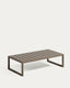 Table basse Comova 100 % pour extérieur en aluminium vert 60 x 114 cm