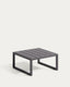 Table d'appoint Comova 100 % pour extérieur en aluminium noir 60 x 60 cm