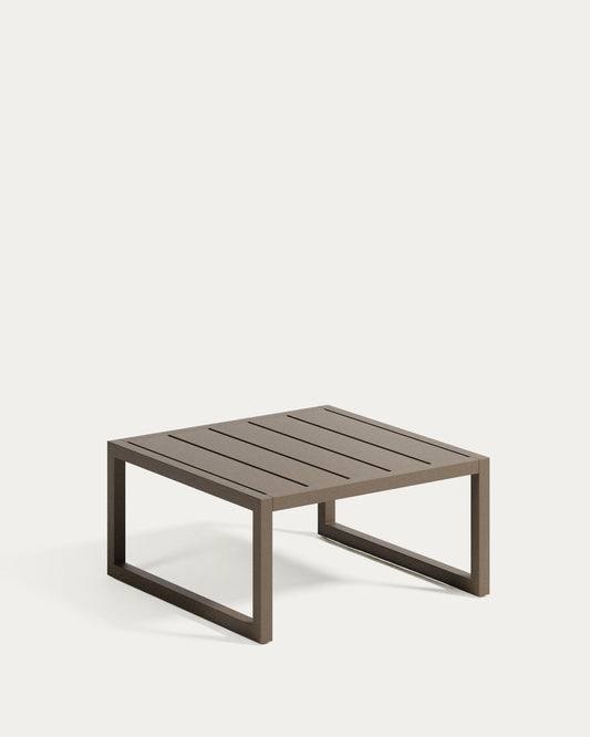 Table d'appoint Comova 100 % pour extérieur en aluminium vert 60 x 60 cm
