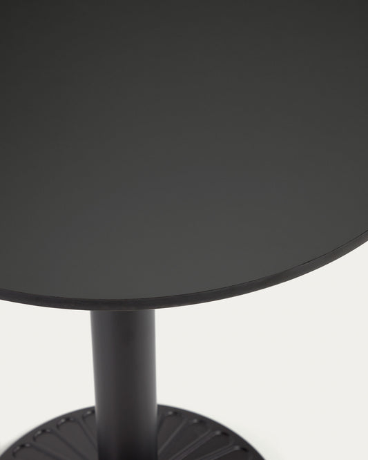 Plateau pour table de jardin ronde Tiaret noir Ø 68 cm