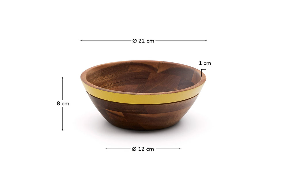 Bol Zairin en bois d'acacia jaune FSC 100 %