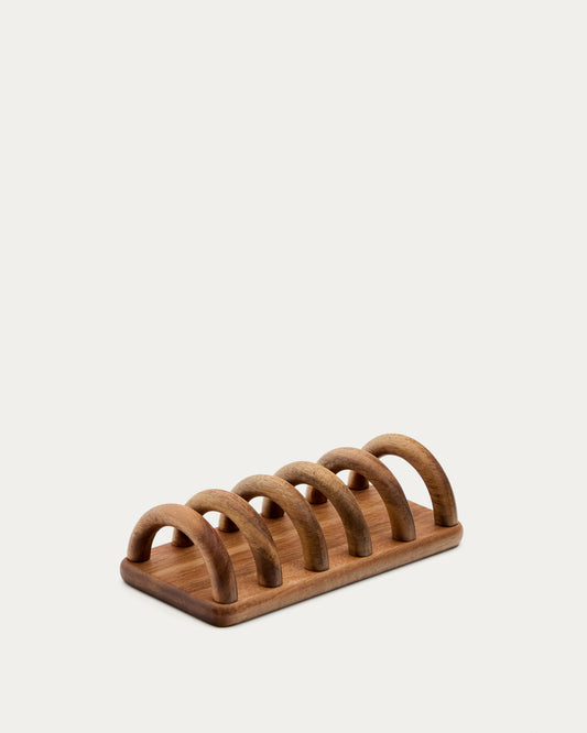 Porte-tartines Nukha en bois d'acacia FSC 100 %