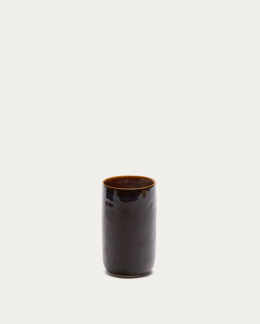 Tasse haute Uilo en céramique marron