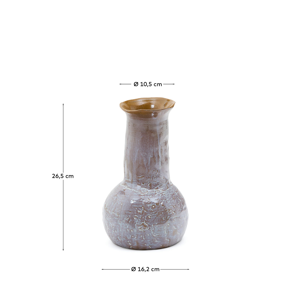 Vase Olaris en céramique multicolore 15,3 cm