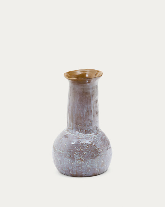 Vase Olaris en céramique multicolore 15,3 cm