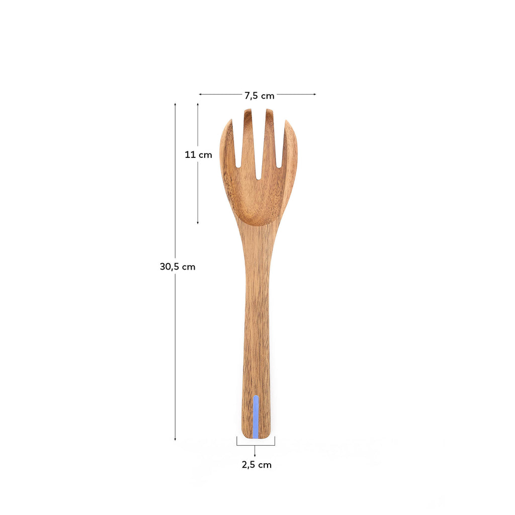 Ustensile de cuisine Zairin en bois d’acacia FSC 100 % et en métal