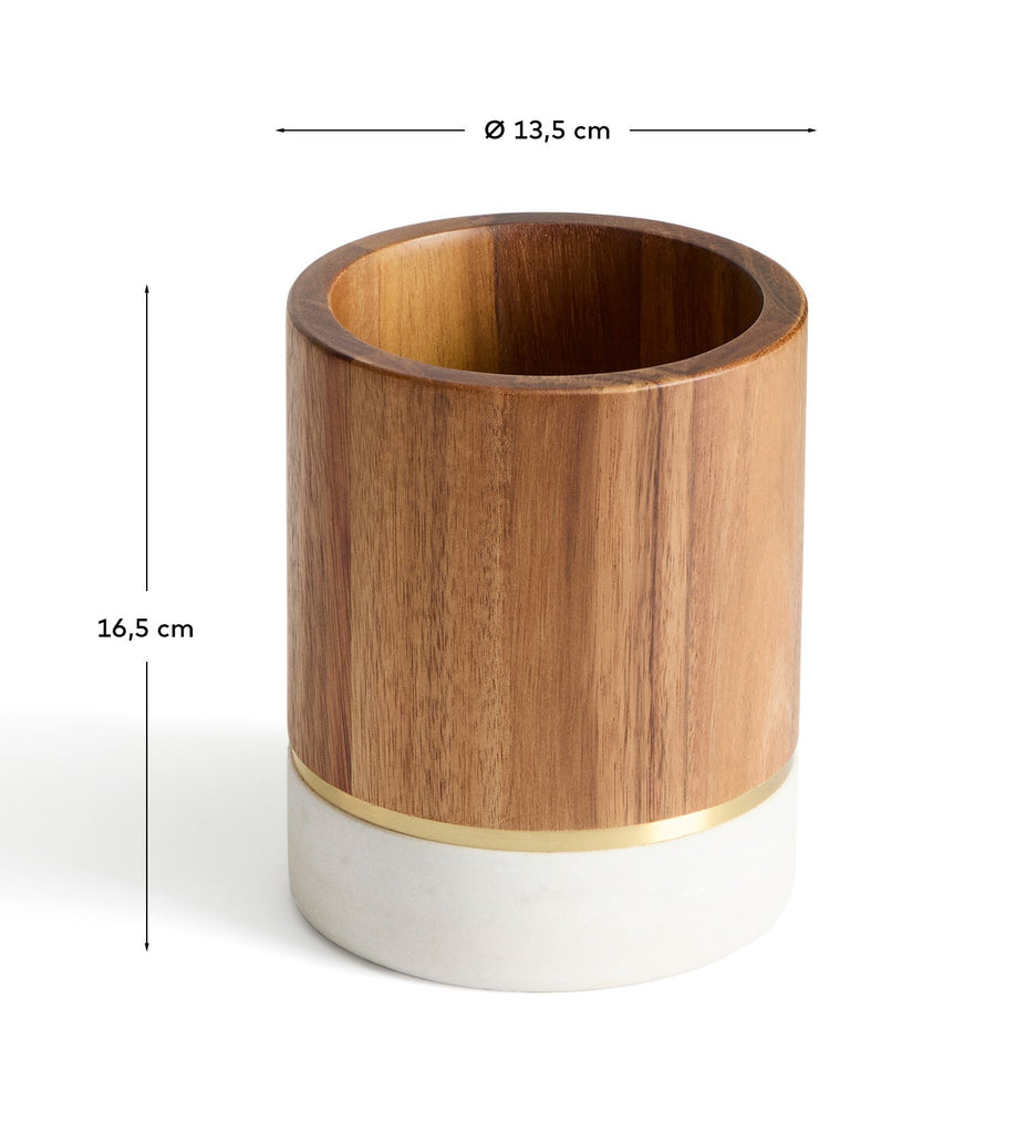 Porte-ustensiles Turen en bois d’acacia FSC 100 %