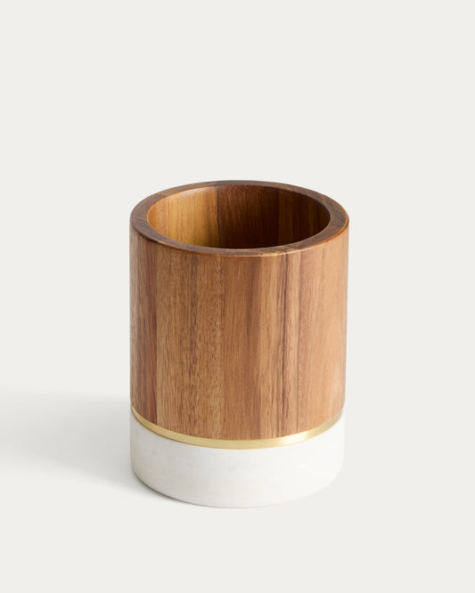 Porte-ustensiles Turen en bois d’acacia FSC 100 %