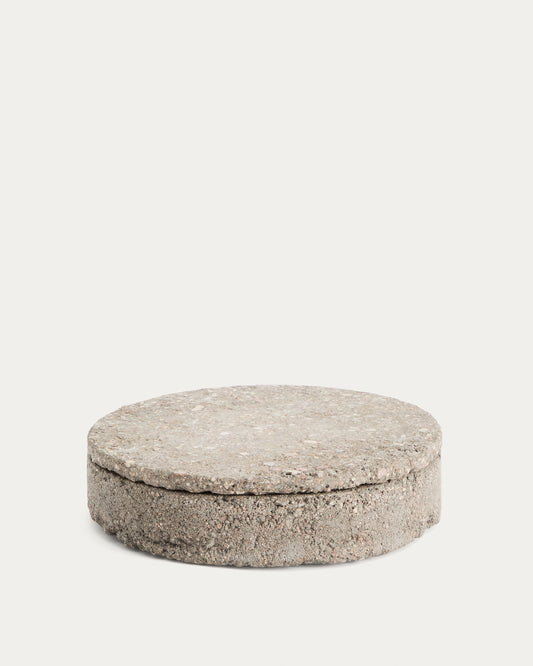 Boîte décorative Mirani en pierre Ø 23 cm