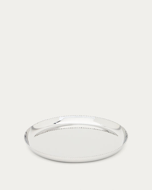 Plateau Nirela en acier inoxydable Ø 28 cm