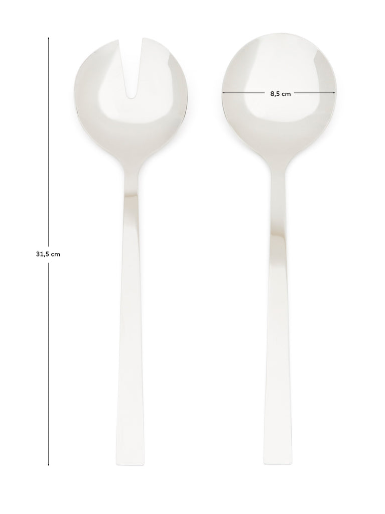 Ensemble Nirela de 2 ustensiles de cuisine en acier inoxydable