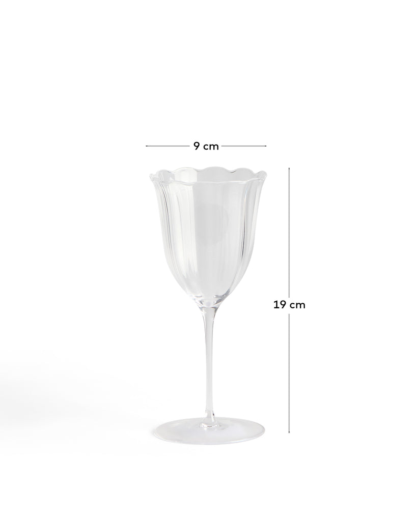 Verre à vin Neia en verre transparent 26 cl