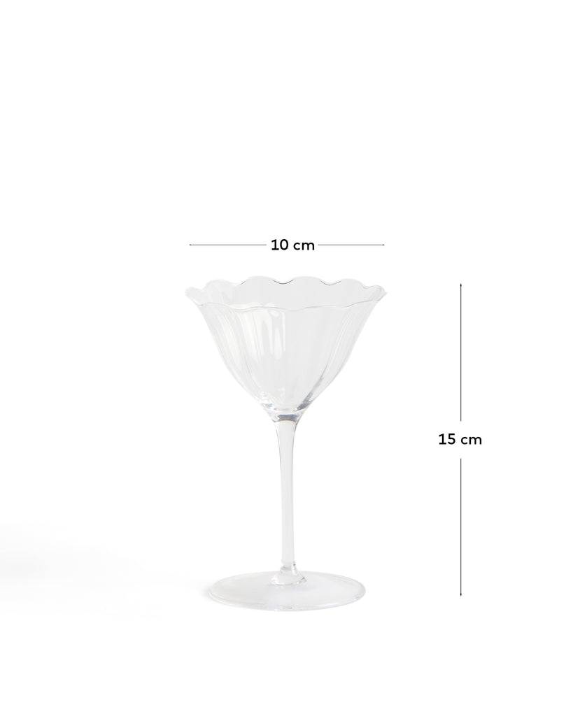 Verre à cocktail Neia en verre transparent 29 cl